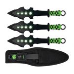 Sport si Outdoor - Camping - Cutite, bricege si accesorii - Cutite si bricege - Set trei cutite de aruncare, 16.5 cm, husa inclusa, otel inoxidabil - Infinity.ro