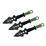 Sport si Outdoor - Camping - Cutite, bricege si accesorii - Cutite si bricege - Set trei cutite de aruncare, 16.5 cm, husa inclusa, otel inoxidabil - Infinity.ro