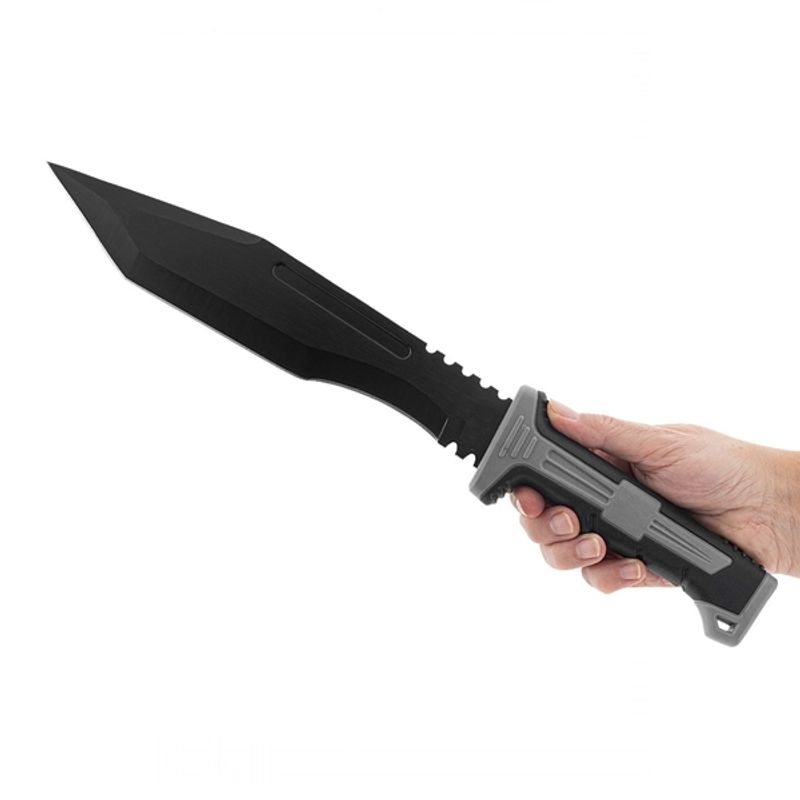 Sport si Outdoor - Camping - Cutite, bricege si accesorii - Cutite si bricege - Cutit tactic de vanatoare, 39 cm, otel inoxidabil, teaca inclusa - Infinity.ro