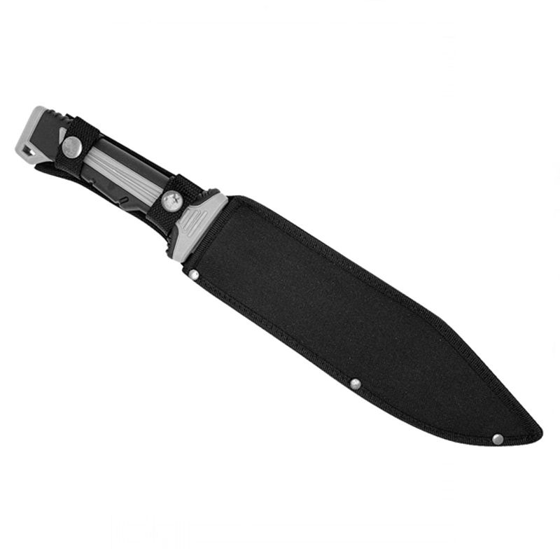 Sport si Outdoor - Camping - Cutite, bricege si accesorii - Cutite si bricege - Cutit tactic de vanatoare, 39 cm, otel inoxidabil, teaca inclusa - Infinity.ro