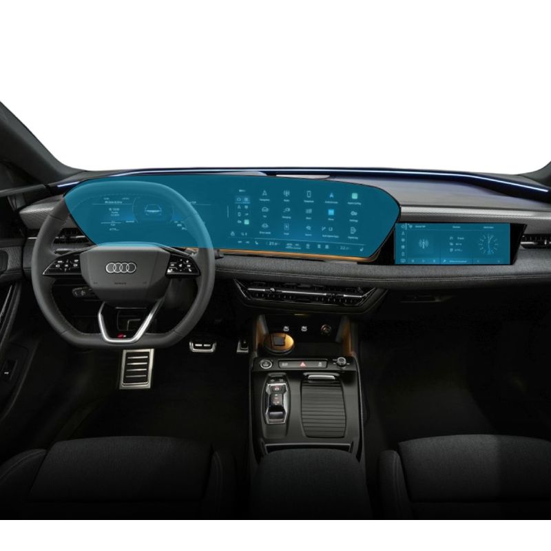 Auto si Moto - Piese auto si accesorii - Interior auto - Bord si accesorii - Folie Audi Q6 e-tron quattro 2024+, Duragon, protectie display, ceasuri si Ecran pasager, silicon, kit instalare - Infinity.ro