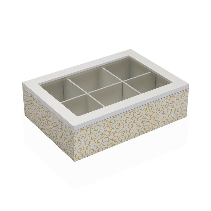 Casa si Gradina - Bucatarie si vesela - Organizare si depozitare bucatarie - Cutii alimentare - Cutie pentru infuzii Versa Serpentine Lemn 17 x 7 x 24 cm - Infinity.ro