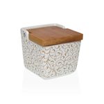 Casa si Gradina - Bucatarie si vesela - Organizare si depozitare bucatarie - Cutii alimentare - Solnita cu capac Versa Serpentine Ceramica 8,8 x 8,5 x 8,8 cm - Infinity.ro