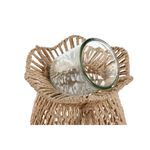 Casa si Gradina - Decoratiuni - Aromaterapie si lumanari - Suporturi lumanari - Suport de Lumanari Home ESPRIT Natural Metal Въже 21 x 21 x 30 cm - Infinity.ro