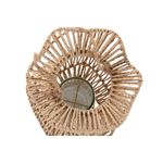 Casa si Gradina - Decoratiuni - Aromaterapie si lumanari - Suporturi lumanari - Suport de Lumanari Home ESPRIT Natural Metal Въже 21 x 21 x 30 cm - Infinity.ro