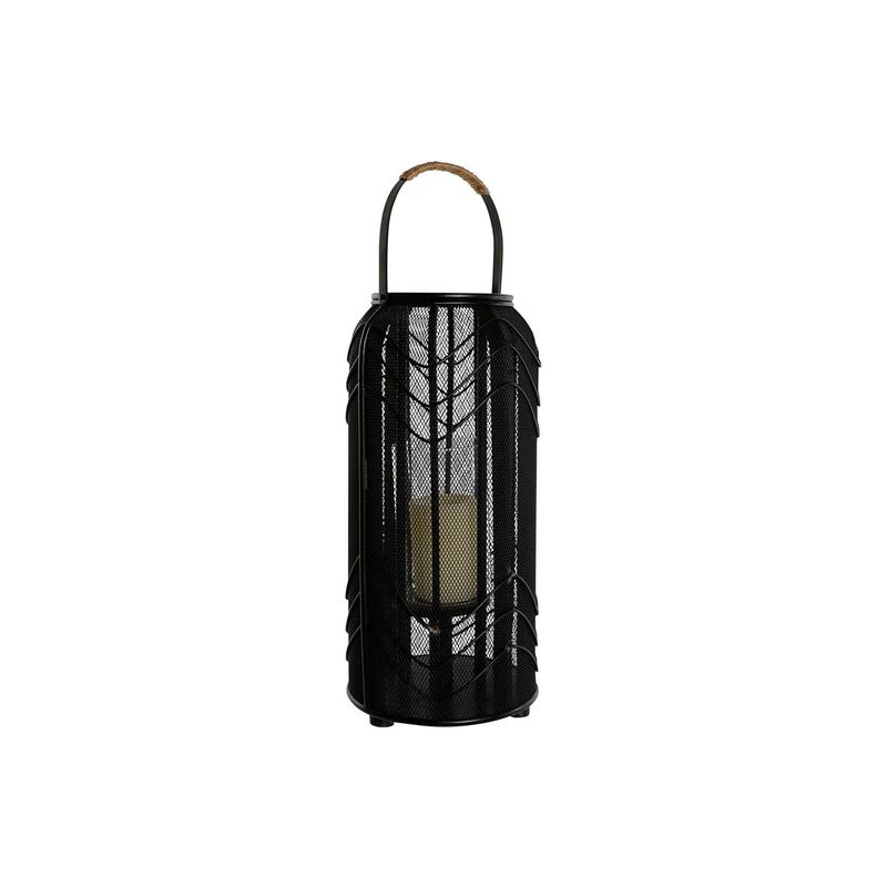 Casa si Gradina - Decoratiuni - Aromaterapie si lumanari - Suporturi lumanari - Suport de Lumanari Home ESPRIT Negru Metal 21,5 x 21,5 x 43,5 cm - Infinity.ro