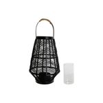 Casa si Gradina - Decoratiuni - Aromaterapie si lumanari - Suporturi lumanari - Suport de Lumanari Home ESPRIT Negru Metal 27,5 x 27,5 x 40 cm - Infinity.ro