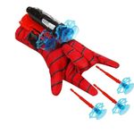 Jucarii, Copii si Bebe - Jucarii si jocuri - Jucarii de rol - Masti si costume copii - Set costum cu muschi, manusa cu ventuze si figurina Spiderman, 3-5 ani - Infinity.ro