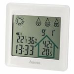 TV, Audio-Video si Foto - Optica, astronomie si metrologie - Meteorologie - Termometre Meteo - Statie Meteorologica Multifunctionala Hama Action Alb - Infinity.ro