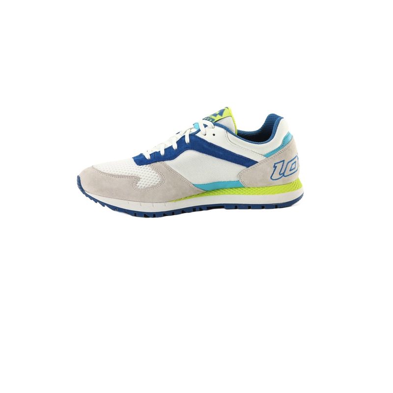 Fashion, accesorii si bijuterii - Barbati - Incaltaminte barbati - Sneakers si tenisi barbati - Pantofi sport Lotto Runner Plus 95 III, 44 EU Alb/Albastru - Infinity.ro