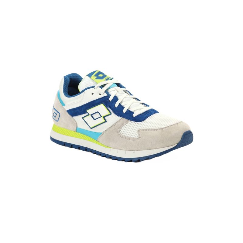 Fashion, accesorii si bijuterii - Barbati - Incaltaminte barbati - Sneakers si tenisi barbati - Pantofi sport Lotto Runner Plus 95 III, 44 EU Alb/Albastru - Infinity.ro
