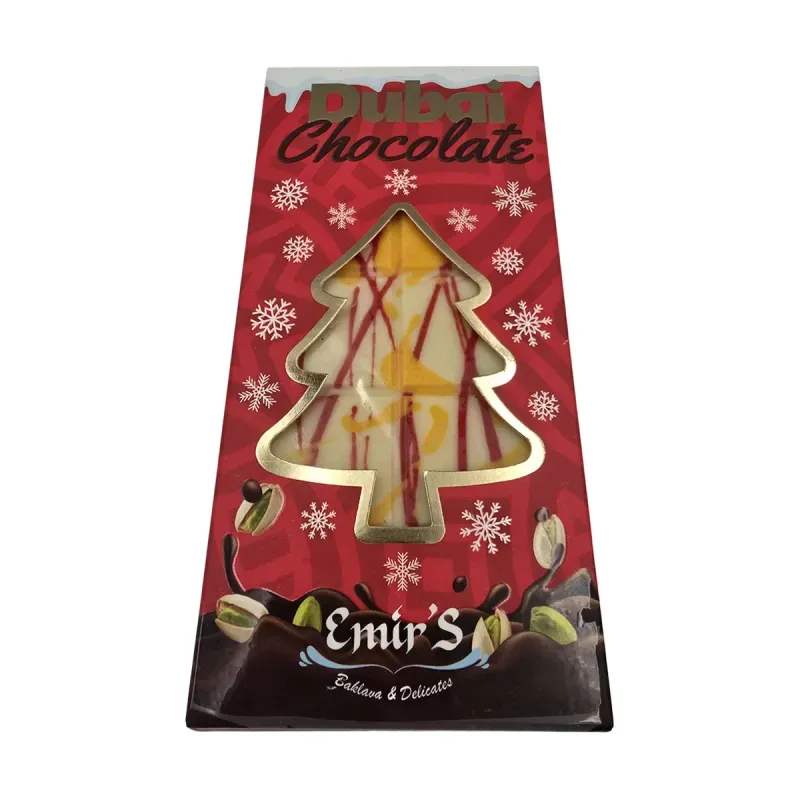 Market - Bacanie - Produse gourmet - Emir’s Ciocolata Dubai, Special Christmas Edition, Baklava & Delicates, 200 gr - Alba - Infinity.ro