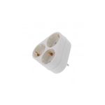 Casa si Gradina - Electrice - Accesorii electrice - Prelungitoare, triple, fise - Stecher triplu cu contact protectie 3x Schuko Well - Infinity.ro