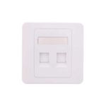 PC, gaming si accesorii - Retelistica - Cabluri si accesorii - Capac priza RJ45 fara Keystone 2 porturi alb Well - Infinity.ro