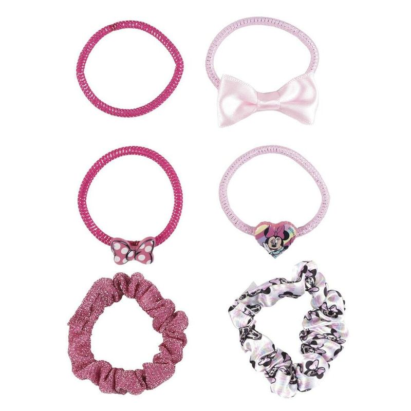 Fashion, accesorii si bijuterii - Femei - Accesorii femei - Accesorii pentru par femei - Elastic pentru Par Minnie Mouse 6 Piese - Infinity.ro