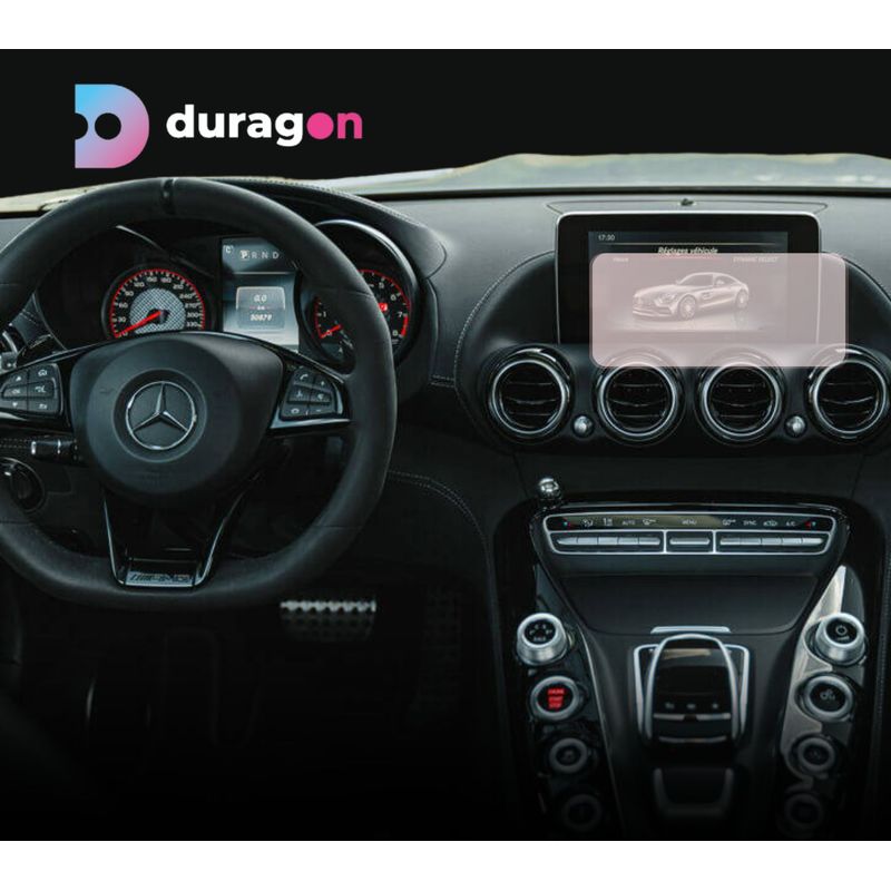 Auto si Moto - Piese auto si accesorii - Interior auto - Bord si accesorii - Folie protectie Mercedes AMG GT C Roadster (R190) 2018+, Duragon, protectie display, silicon mat, kit instalare - Infinity.ro
