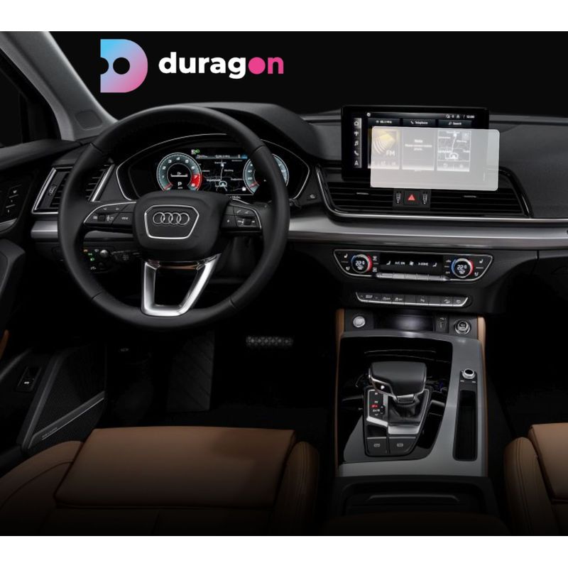 Auto si Moto - Piese auto si accesorii - Interior auto - Bord si accesorii - Folie protectie display, Duragon, Audi Q5 2020-2024, silicon Mat, anti-amprenta, Kit instalare - Infinity.ro