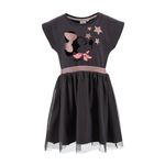Fashion, accesorii si bijuterii - Copii - Imbracaminte copii - Rochii copii - Rochie fete Minnie Mouse VH1027 98 CM 3 ani, Gri inchis - Infinity.ro