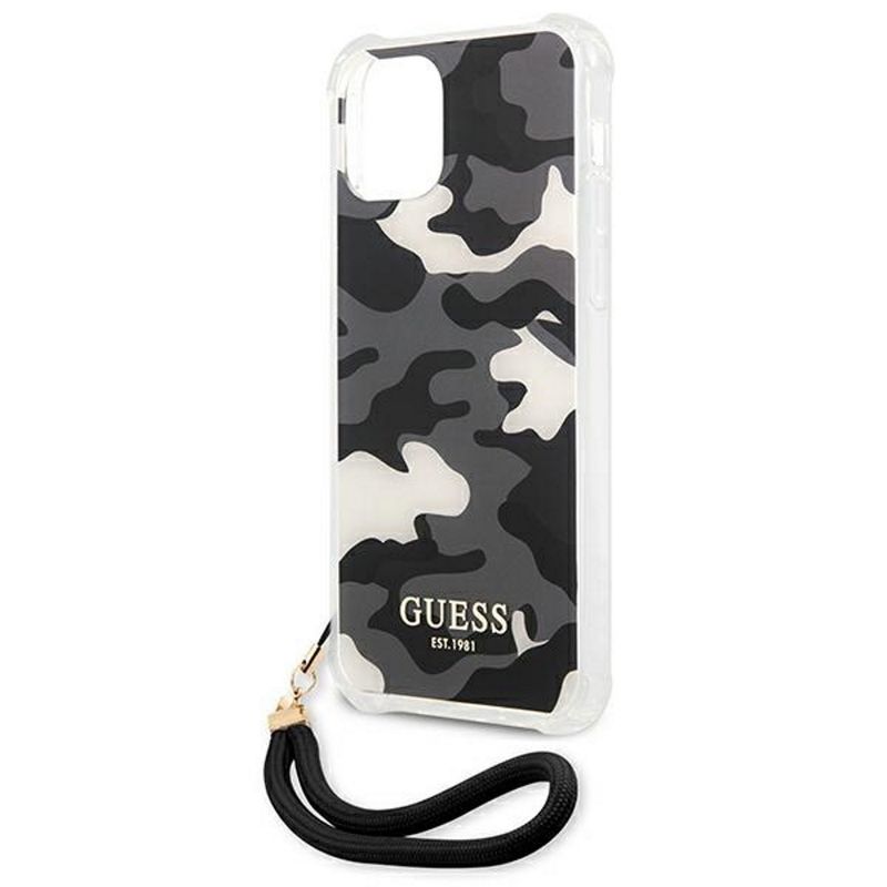 Laptop, Telefoane si Tablete - Telefoane mobile si accesorii - Accesorii Telefoane - Huse telefoane - Husa Guess pentru Iphone 11 Guhcn61ksarbk Negru Greu Camo Collection - Infinity.ro