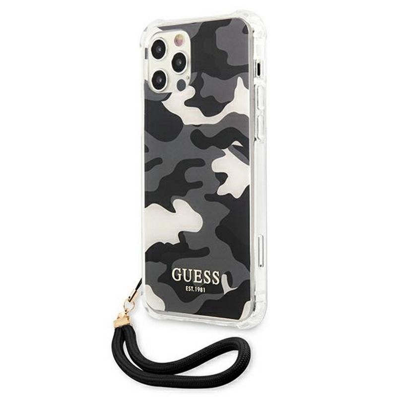 Laptop, Telefoane si Tablete - Telefoane mobile si accesorii - Accesorii Telefoane - Huse telefoane - Husa Guess pentru Iphone 11 Guhcn61ksarbk Negru Greu Camo Collection - Infinity.ro