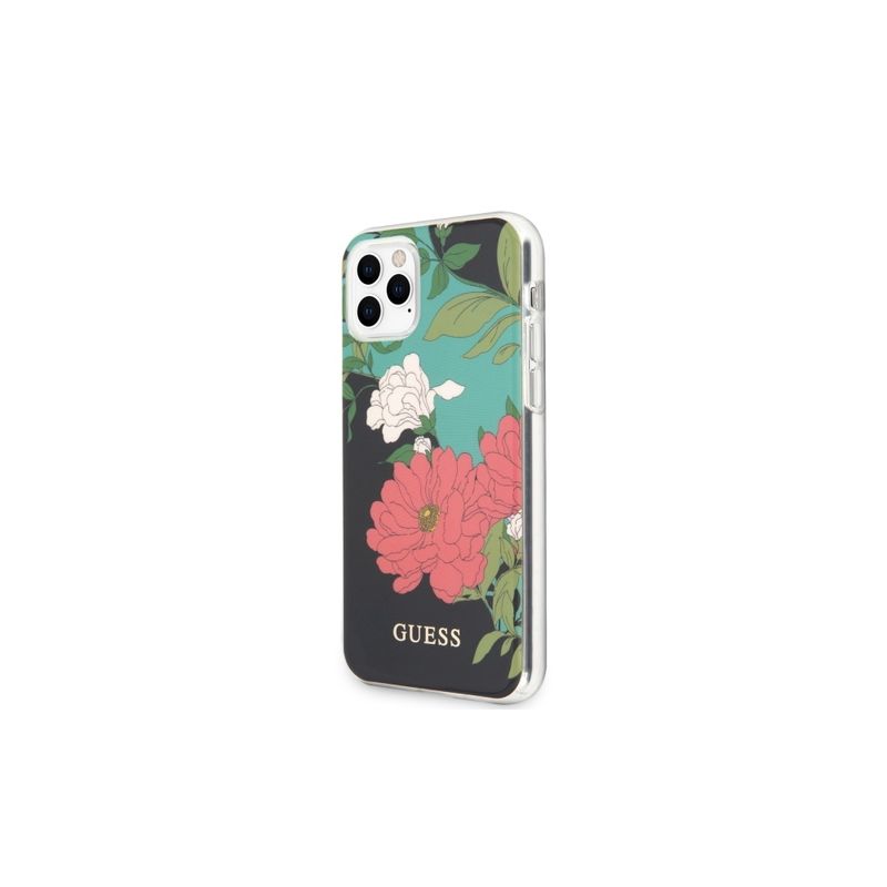 Laptop, Telefoane si Tablete - Telefoane mobile si accesorii - Accesorii Telefoane - Huse telefoane - Husa Guess pentru Iphone 11 Pro Max Guhcn65imlfl01 Negru Greu Flower Collection - Infinity.ro