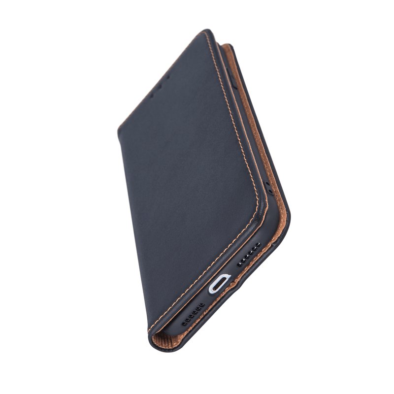 Laptop, Telefoane si Tablete - Telefoane mobile si accesorii - Accesorii Telefoane - Huse telefoane - Husa Smart Pro din Piele Naturala pentru Samsung Galaxy A51 Negru - Infinity.ro