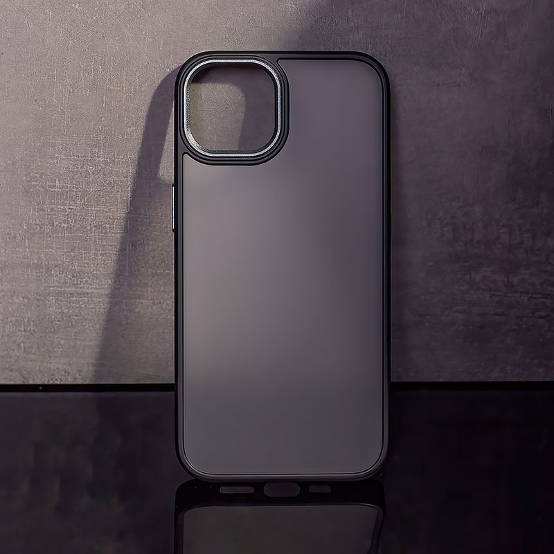 Laptop, Telefoane si Tablete - Telefoane mobile si accesorii - Accesorii Telefoane - Huse telefoane - Husa Satin Matt pentru Iphone 13 6 "1" Negru - Infinity.ro