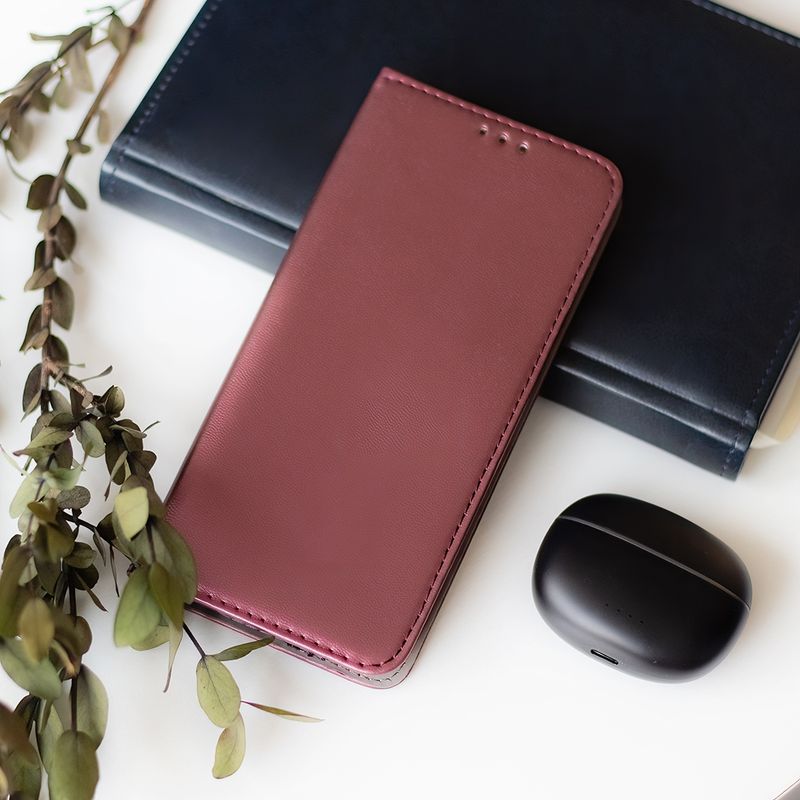 Laptop, Telefoane si Tablete - Telefoane mobile si accesorii - Accesorii Telefoane - Huse telefoane - Husa Smart Magnetic pentru Xiaomi Redmi A1/redmi A2 Burgundy - Infinity.ro