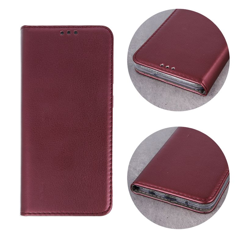 Laptop, Telefoane si Tablete - Telefoane mobile si accesorii - Accesorii Telefoane - Huse telefoane - Husa Smart Magnetic pentru Xiaomi Redmi A1/redmi A2 Burgundy - Infinity.ro