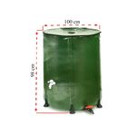 Casa si Gradina/Gradina si terasa/Mobilier exterior/Accesorii pentru gradina - Rezervor 750 L cu robinet pentru apa de ploaie, pliabil - Infinity.ro