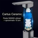 Casa si Gradina - Sanitare - Lavoar baie si accesorii - Baterii sanitare - Baterie lavoar baie, tratament anticalcar, fara stropire, cartus ceramic, negru mat - Infinity.ro