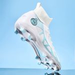 Sport si Outdoor - Echipament Sportiv - Incaltaminte sport - Pantofi sport - Ghete de fotbal MBrands, 8.2 cu glezna, crampoane, culoarea alb 35 - Infinity.ro