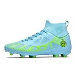 Sport si Outdoor - Echipament Sportiv - Incaltaminte sport - Pantofi sport - Ghete de fotbal MBrands, 8.2 cu glezna, crampoane, culoarea verde 44 - Infinity.ro
