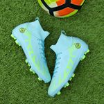 Sport si Outdoor - Echipament Sportiv - Incaltaminte sport - Pantofi sport - Ghete de fotbal MBrands, 8.2 cu glezna, crampoane, culoarea verde 44 - Infinity.ro
