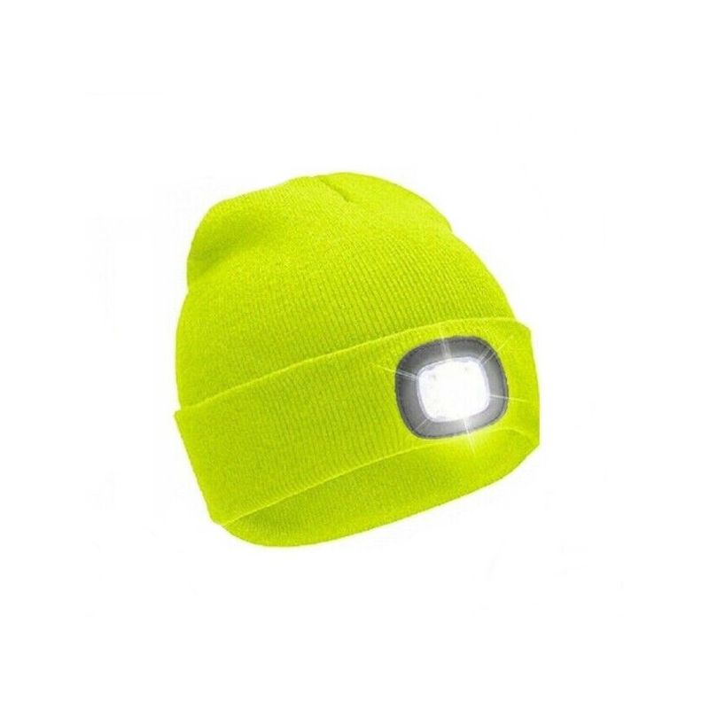 Fashion, accesorii si bijuterii - Barbati - Accesorii barbati - Caciuli si sepci barbati - Caciula unisex cu LED reincarcabil, galben, marime universala, Vivo BB-HL168 - Infinity.ro