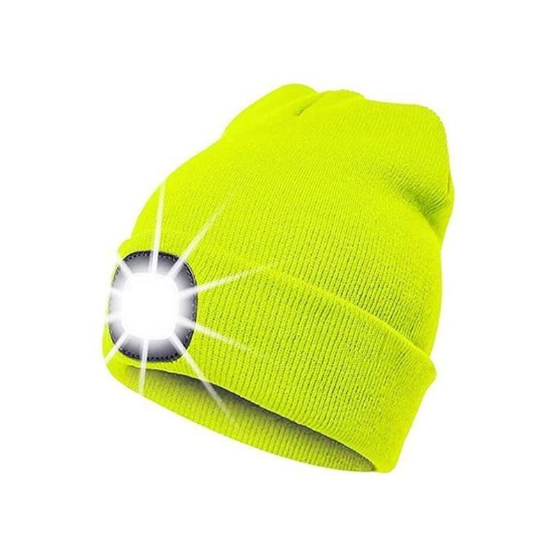 Fashion, accesorii si bijuterii - Barbati - Accesorii barbati - Caciuli si sepci barbati - Caciula unisex cu LED reincarcabil, galben, marime universala, Vivo BB-HL168 - Infinity.ro