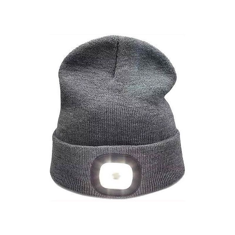 Fashion, accesorii si bijuterii - Barbati - Accesorii barbati - Caciuli si sepci barbati - Caciula unisex cu LED reincarcabil, gri, marime universala, Vivo BB-HL164 - Infinity.ro