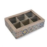 Casa si Gradina - Bucatarie si vesela - Organizare si depozitare bucatarie - Cutii alimentare - Cutie pentru infuzii Versa Lemn 17 x 7 x 24 cm - Infinity.ro