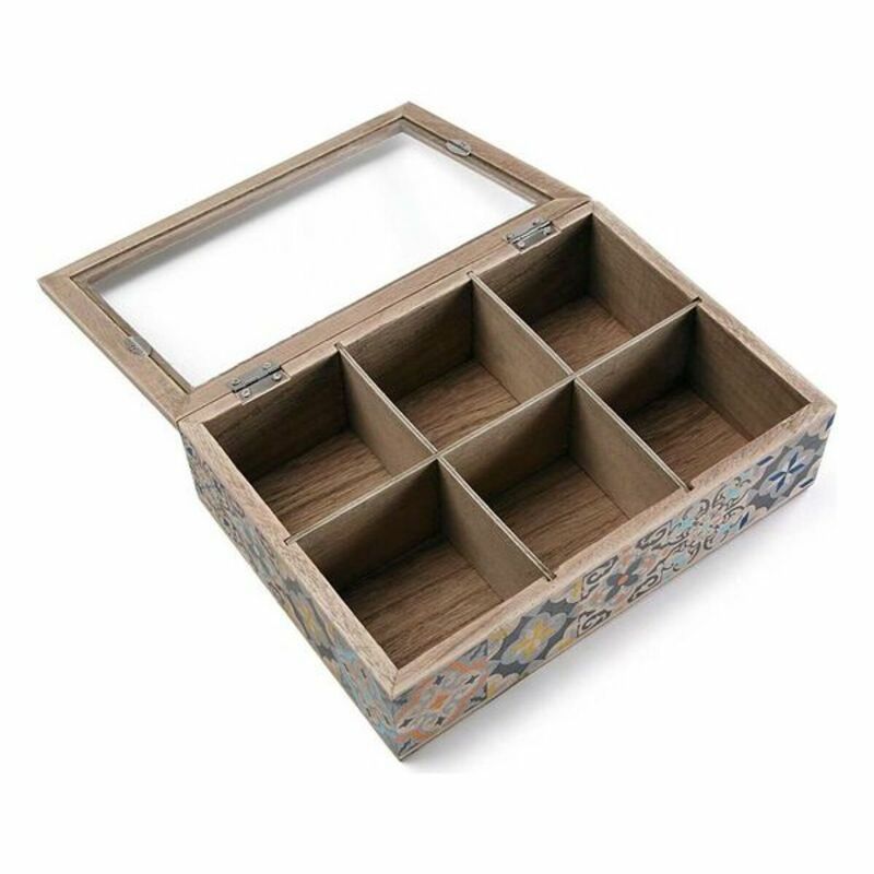 Casa si Gradina - Bucatarie si vesela - Organizare si depozitare bucatarie - Cutii alimentare - Cutie pentru infuzii Versa Lemn 17 x 7 x 24 cm - Infinity.ro