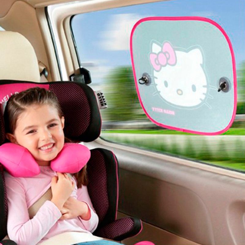 Auto si Moto - Piese auto si accesorii - Caroserie - Alte accesorii caroserie - Cortina de umbra auto Hello Kitty KIT3014 Infantil (44 x 36 cm)(2 pcs) - Infinity.ro