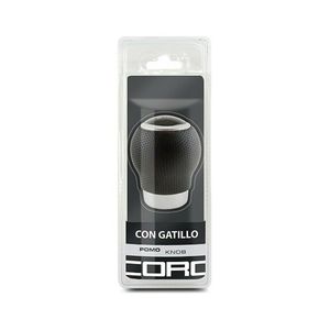 Buton maneta schimbator BC Corona POM30165 Piele cu declansator Negru (27 mm)