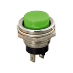 Casa si Gradina - Electrice - Distributie electrica si comanda - Intrerupatoare - Buton 1 circuit 2A 250V OFF-ON fara retinere verde 09065ZO - Infinity.ro
