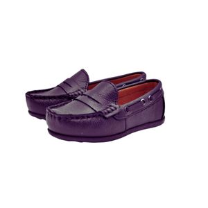 Mocasini baieti, Vuudy, piele naturala, comozi, bleumarin