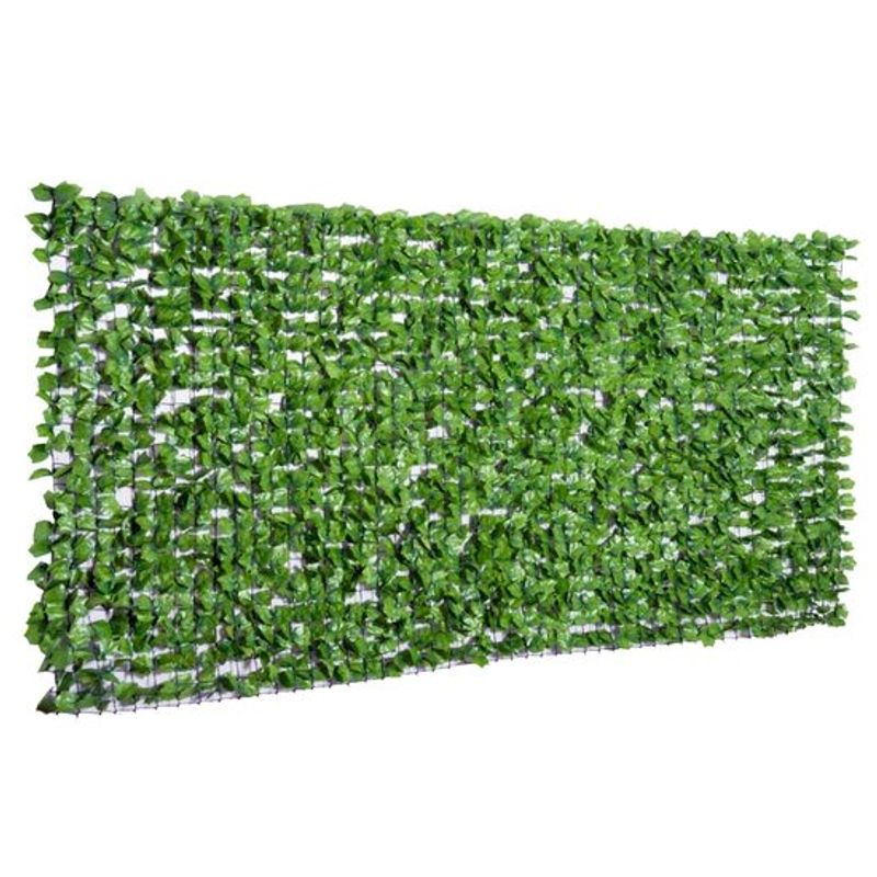 Casa si Gradina - Gradina si terasa - Garduri, panouri si accesorii - Gard viu artificial pentru gradina/terasa/balcon, frunze de artar, PE, verde, 300x150 cm - Infinity.ro