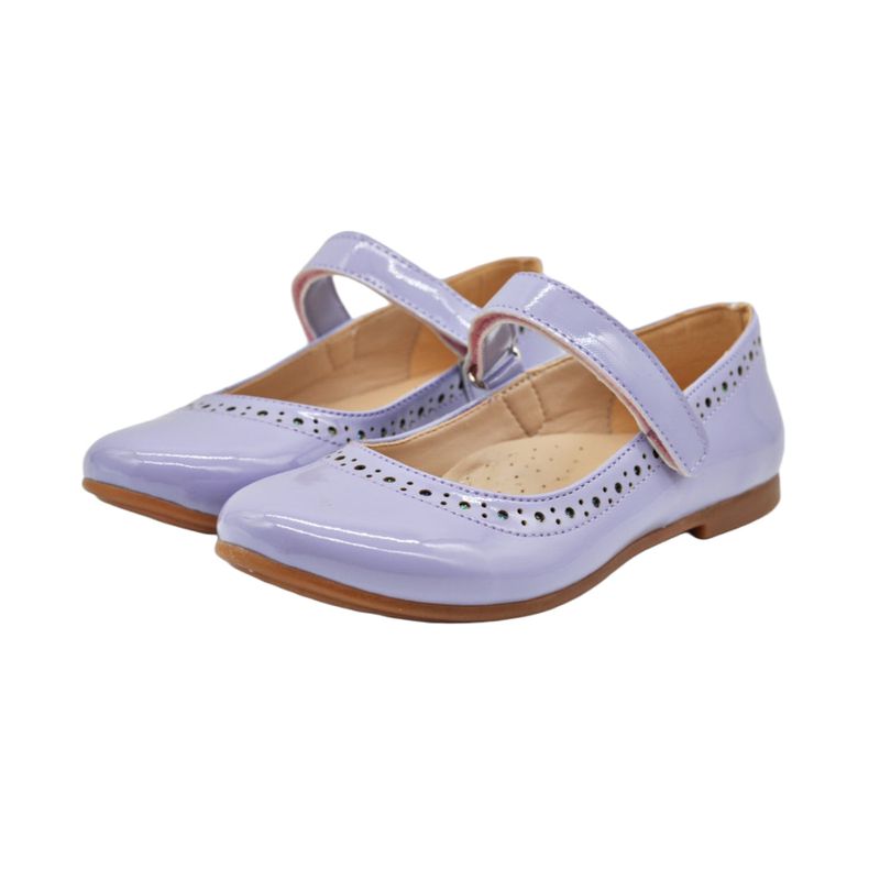 Fashion, accesorii si bijuterii - Copii - Incaltaminte copii - Pantofi copii - Balerini luciosi, Vuudy, fete, eleganti, mov, V106 - 32, Mov - Infinity.ro