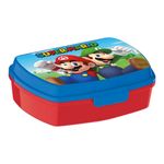 Casa si Gradina - Bucatarie si vesela - Organizare si depozitare bucatarie - Cutii alimentare - Cutie pentru Sandwich Super Mario Plastic Rosu Albastru (17 x 5.6 x 13.3 cm) - Infinity.ro