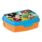 Casa si Gradina - Bucatarie si vesela - Organizare si depozitare bucatarie - Cutii alimentare - Cutie pentru Sandwich Mickey Mouse Happy smiles Plastic Rosu Albastru (17 x 5.6 x 13.3 cm) - Infinity.ro