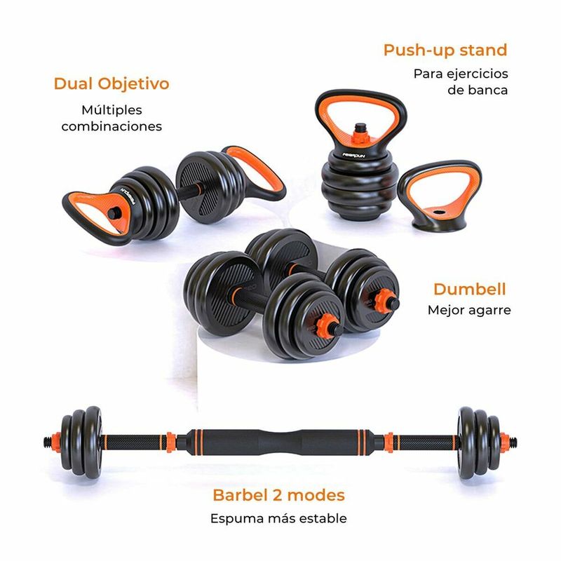 Sport si Outdoor - Fitness - Greutati si echipament - Kituri, gantere si dumbell - Gantere Xiaomi FED 40 kg Multicolor - Infinity.ro