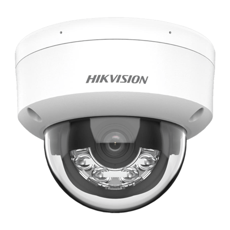 Casa si Gradina - Electrice - Smart Home - Camere de supraveghere - Sistem supraveghere IP Hikvision 8 camere 4K IR 30m lumina alba 30m lentila 2.8mm microfon, NVR 8 canale PoE - Infinity.ro