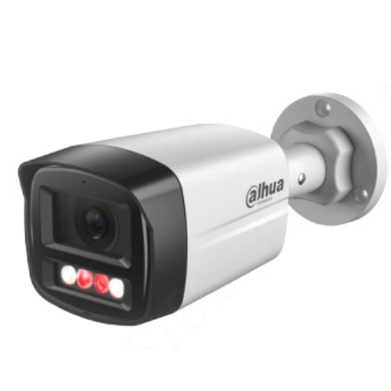 Casa si Gradina - Electrice - Smart Home - Camere de supraveghere - Kit supraveghere Dahua 4 camere 4MP Microfon PoE lentila 2.8mm IR 40m Lumina Alba 30m, NVR 4 canale PoE 8MP si cablu UTP - Infinity.ro